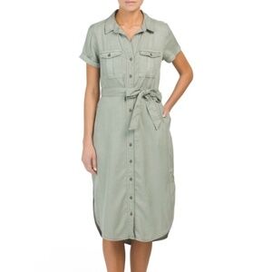 C&C CALIFORNIA Pigment Dye Shirt Dress